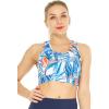 imageMatchable Mother or Daguhter Hawaiian Activewear Set in Firebird Blue WhiteWomen Bra Top in Firebird Blue White