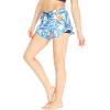 imageMatchable Mother or Daguhter Hawaiian Activewear Set in Firebird Blue WhiteWomen Shorts in Firebird Blue White