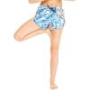 imageMatchable Mother or Daguhter Hawaiian Activewear Set in Firebird Blue WhiteWomen Shorts in Firebird Blue White