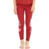imageMatchable Mother or Daguhter Hawaiian Activewear Set in Lotus and Orchid RedGirl Legging in Side Lotus and Orchid Red