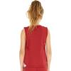 imageMatchable Mother or Daguhter Hawaiian Activewear Set in Lotus and Orchid RedGirl Tank Top in Solid Red