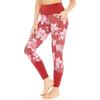 imageMatchable Mother or Daguhter Hawaiian Activewear Set in Lotus and Orchid RedWomen Legging in Lotus and Orchid Red