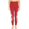 imageMatchable Mother or Daguhter Hawaiian Activewear Set in Lotus and Orchid RedWomen Legging in Side Lotus and Orchid Red