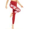 imageMatchable Mother or Daguhter Hawaiian Activewear Set in Lotus and Orchid RedWomen Legging in Side Lotus and Orchid Red