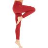 imageMatchable Mother or Daguhter Hawaiian Activewear Set in Lotus and Orchid RedWomen Legging in Solid Red