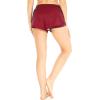 imageMatchable Mother or Daguhter Hawaiian Activewear Set in Lotus and Orchid RedWomen Shorts in Solid Red