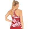 imageMatchable Mother or Daguhter Hawaiian Activewear Set in Lotus and Orchid RedWomen Tank Top in Lotus and Orchid Red