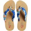 imageHawaii Hangover Unisex Flip Flop with Fabric in HibiscusMen  Hibiscus Blue