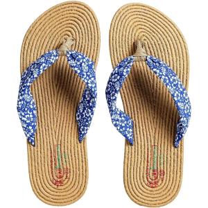 imageHawaii Hangover Unisex Flip Flop with Fabric in Classic HibiscusMen  Hibiscus Blue