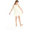 imageGirls Beach Wedding Double Ruffle Top Midi Flower Girl DressIvory Cream