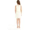 imageGirls Beach Wedding Double Ruffle Top Midi Flower Girl DressIvory Cream
