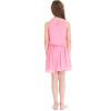 imageGirls Beach Wedding Double Ruffle Top Midi Flower Girl DressPink Coral