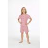 imageHawaii Hangover Boy Aloha Linen Cotton Shirt Cabana Set in Shark ToothPink Coral