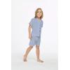imageHawaii Hangover Boy Aloha Linen Cotton Shirt Cabana Set in Shark ToothTide Pool