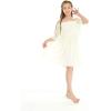 imageHawaii Hangover Girls Beach Wedding OffShoulder Ruffle Flower Girl DressIvory Cream
