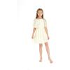 imageHawaii Hangover Girls Beach Wedding OffShoulder Ruffle Flower Girl DressIvory Cream