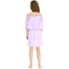 imageHawaii Hangover Girls Beach Wedding OffShoulder Ruffle Flower Girl DressLavender Pastel