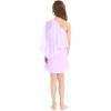 imageHawaii Hangover Girls Beach Wedding One Shoulder Ruffle Flower Girl DressLavender Pastel