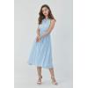 imageHawaii Hangover Womens Beach Wedding Periwinkle Blue Collection Bridesmaid DressKeyhole Midi