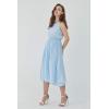 imageHawaii Hangover Womens Beach Wedding Periwinkle Blue Collection Bridesmaid DressKeyhole Midi