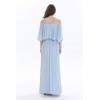 imageHawaii Hangover Womens Beach Wedding Periwinkle Blue Collection Bridesmaid DressOffshoulder Maxi