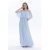 imageHawaii Hangover Womens Beach Wedding Periwinkle Blue Collection Bridesmaid DressOffshoulder Maxi