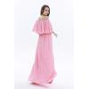 imageHawaii Hangover Womens Beach Wedding Pink Coral Collection Bridesmaid DressOffshoulder Maxi