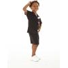 imageMatchable Family Hawaiian Luau Men Women Girl Boy Clothes in Watercolor Orchid in Black PinkBoy Short Sleeve Side