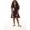 imageMatchable Family Hawaiian Luau Men Women Girl Boy Clothes in Watercolor Orchid in Black PinkGirl Round Neck Shift Side