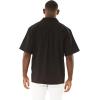 imageMatchable Family Hawaiian Luau Men Women Girl Boy Clothes in Watercolor Orchid in Black PinkMen Short Sleeve Side