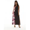 imageMatchable Family Hawaiian Luau Men Women Girl Boy Clothes in Watercolor Orchid in Black PinkWomen Maxi Tank Side
