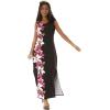 imageMatchable Family Hawaiian Luau Men Women Girl Boy Clothes in Watercolor Orchid in Black PinkWomen Maxi Tank Side