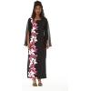 imageMatchable Family Hawaiian Luau Men Women Girl Boy Clothes in Watercolor Orchid in Black PinkWomen Maxi Tank With Sleeve