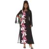 imageMatchable Family Hawaiian Luau Men Women Girl Boy Clothes in Watercolor Orchid in Black PinkWomen Maxi Tank With Sleeve