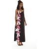 imageMatchable Family Hawaiian Luau Men Women Girl Boy Clothes in Watercolor Orchid in Black PinkWomen Sweet Heart Maxi
