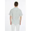 imageMens Hawaiian Luau Embrodiered Flamingo Linen Cotton ShirtOcean Spray