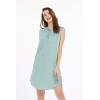 imageWomens Hawaiian Luau Linen Cotton Tunic DressSea Grass