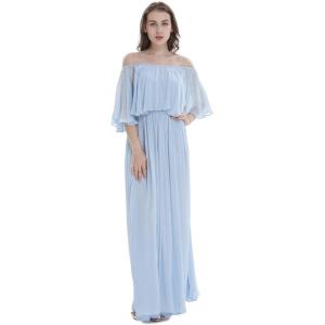 imageHawaii Hangover Womens Beach Wedding Periwinkle Blue Collection Bridesmaid DressOffshoulder Maxi