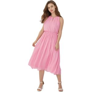 imageHawaii Hangover Womens Beach Wedding Pink Coral Collection Bridesmaid DressKeyhole Midi