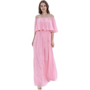 imageHawaii Hangover Womens Beach Wedding Pink Coral Collection Bridesmaid DressOffshoulder Maxi