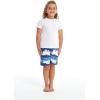 imageBoys Spandex Hawaiian Beach Board Shorts with Elastic Tie and Pocket in Flamingo PartyDiamond Head Navy