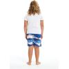 imageBoys Spandex Hawaiian Beach Board Shorts with Elastic Tie and Pocket in Flamingo PartyDiamond Head Navy
