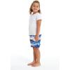 imageBoys Spandex Hawaiian Beach Board Shorts with Elastic Tie and Pocket in Flamingo PartyDiamond Head Navy