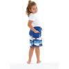 imageBoys Spandex Hawaiian Beach Board Shorts with Elastic Tie and Pocket in Flamingo PartyDiamond Head Navy