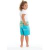 imageBoys Spandex Hawaiian Beach Board Shorts with Elastic Tie and Pocket in Flamingo PartyPineapple Skull Turquoise