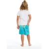 imageBoys Spandex Hawaiian Beach Board Shorts with Elastic Tie and Pocket in Flamingo PartyPineapple Skull Turquoise