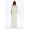 imageHawaii Hangover Womens Beach Wedding Ivory Cream Collection Bridesmaid DressOffshoulder Maxi