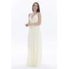 imageHawaii Hangover Womens Beach Wedding V Neck Spaghetti Strap Floor Length Bridesmaid DressIvory Cream