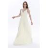 imageHawaii Hangover Womens Beach Wedding V Neck Spaghetti Strap Floor Length Bridesmaid DressIvory Cream