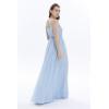 imageHawaii Hangover Womens Beach Wedding V Neck Spaghetti Strap Floor Length Bridesmaid DressPeriwinkle Blue